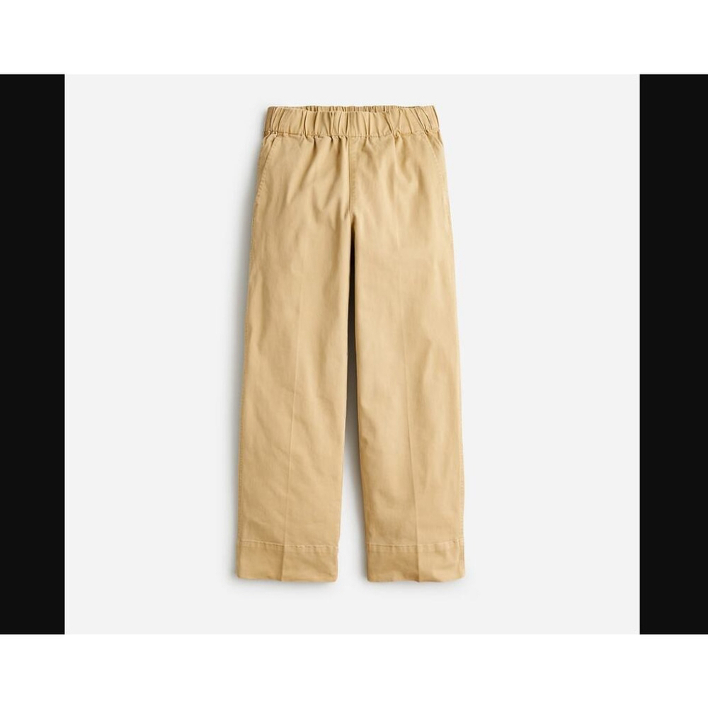 (NWOT) J. Crew Astrid Wide-Leg Chino Pull-On Pants | Honey Brown – XXS - Picture 2 of 7